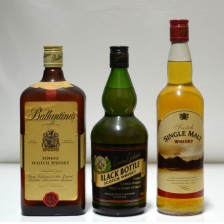 020157 Ballantine's Finest, Black Bottle & Asda Own Single Malt