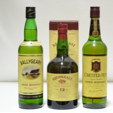 020621 Jameson's Crested Ten, Ballygeary & Redbreast 12 Year Old