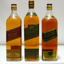 020633 Johnnie Walker Red 1L, Green 1L & Black 1.125L