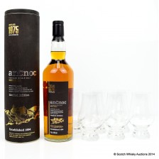 Lot 400034 AnCnoc 1975 30 Year Old & AnCnoc Glencairn Glasses x 6